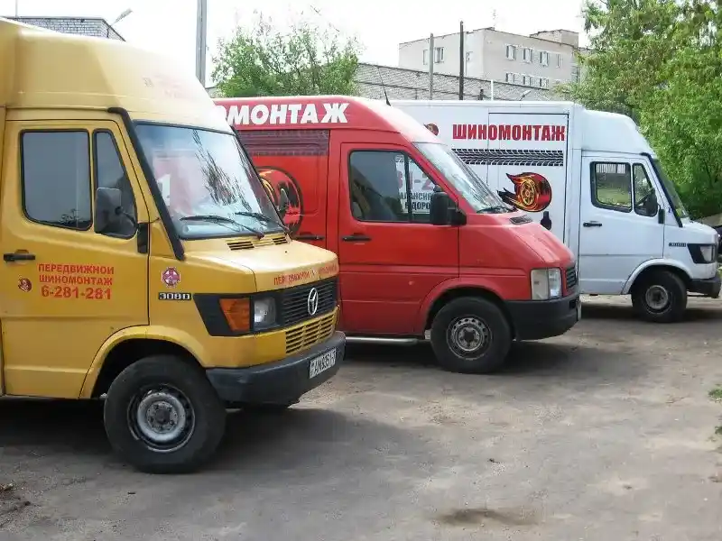 Грузовой мобильный шиномонтаж